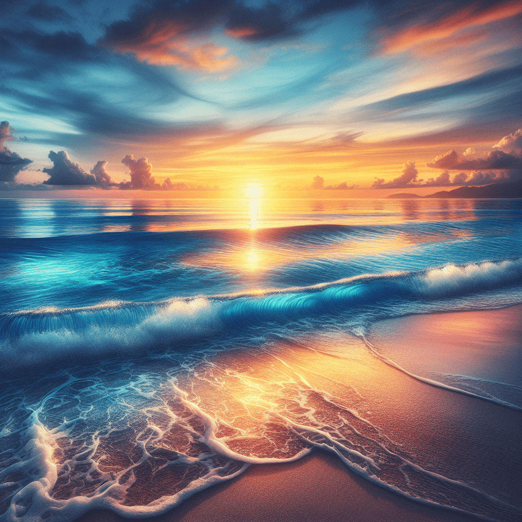 Glistening Ocean View Painting Number Kit