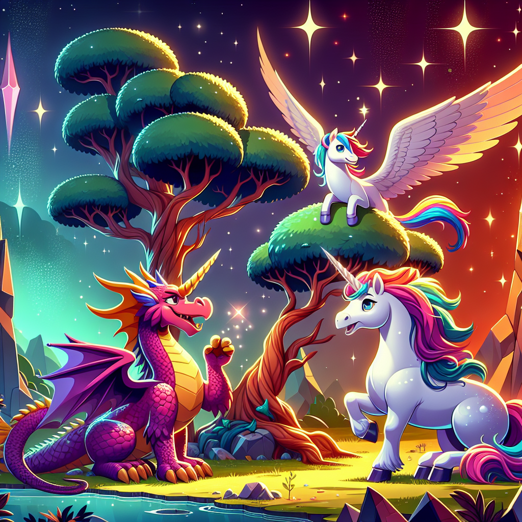 Colorful Mythical Beasts Numbered Painting Kits