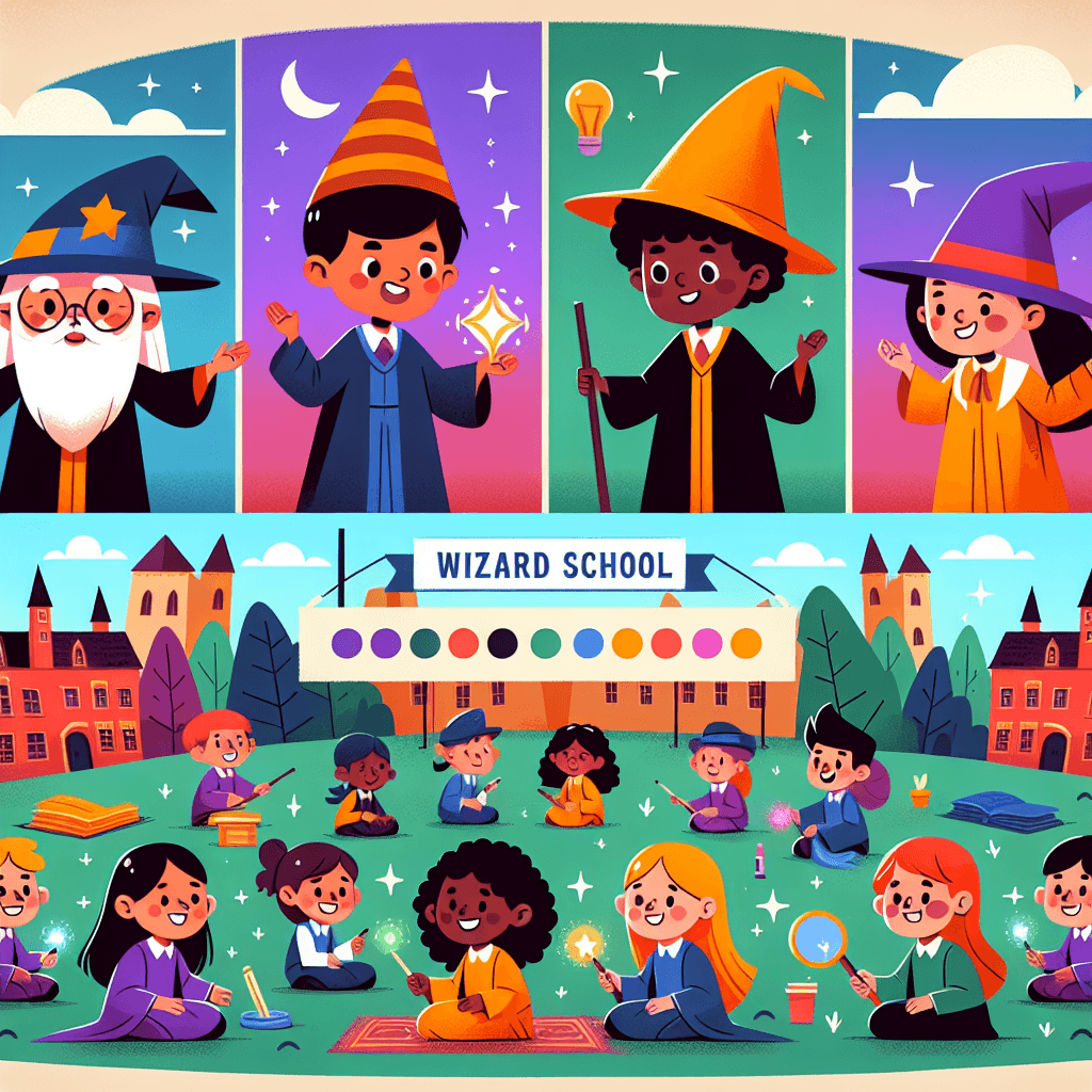 Wondrous Wizard School Paint By Numbers Art