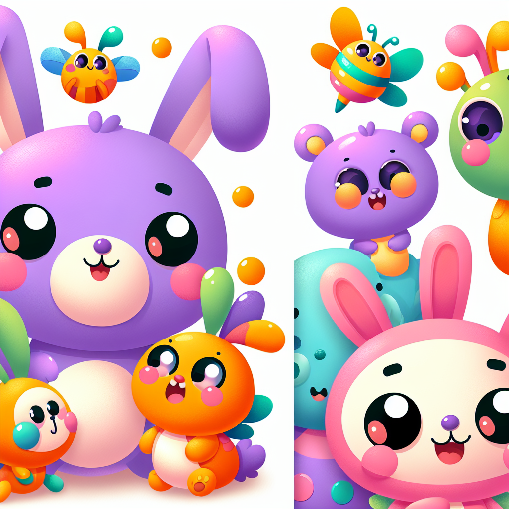 Cute Creatures Paint By Numbers Kits