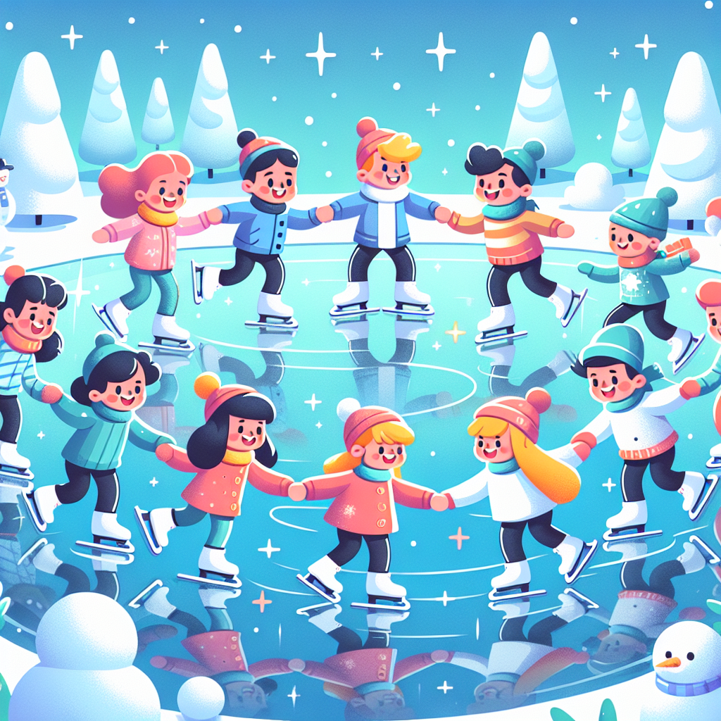 Winter Wonderland Skating Paint By Numbers