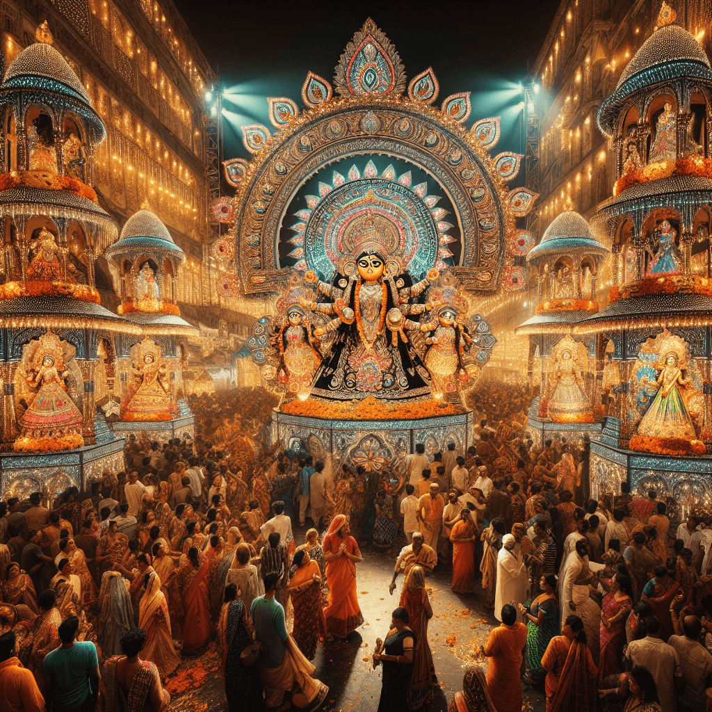 Kolkata Durga Puja - Kolkata, India Paint By Color
