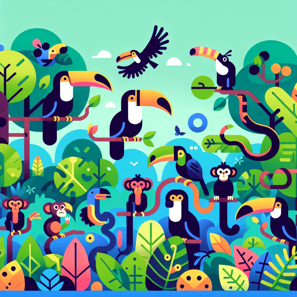 Tropical Jungle Jamboree Numbered Painting Kits