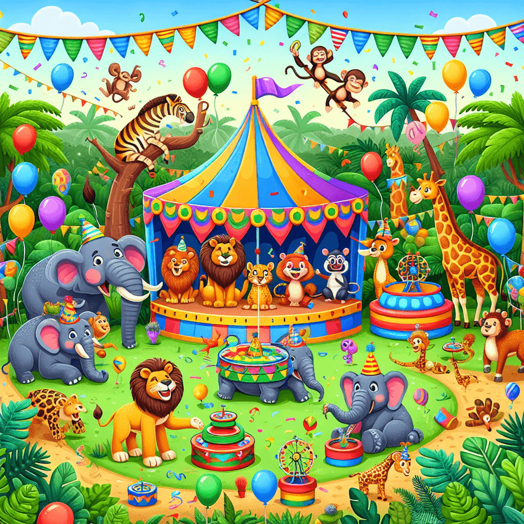 Jungle Carnival Fiesta Paint By Numbers