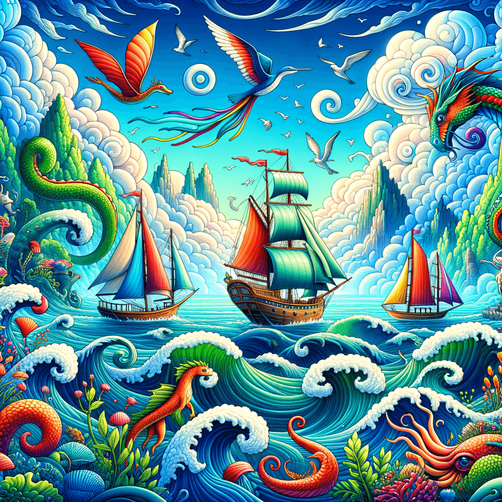 Whimsical Sea Voyage Paint By Numbers Kits