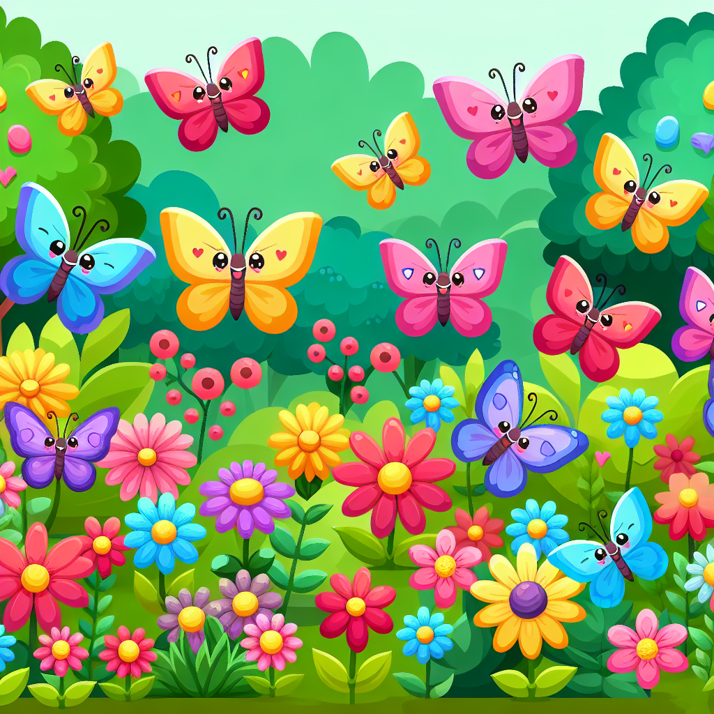 Butterfly Garden Of Colors Paint By Color