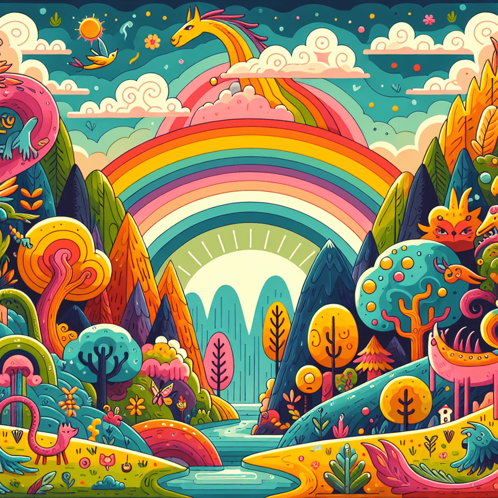Rainbow Fantasy Paint By Number