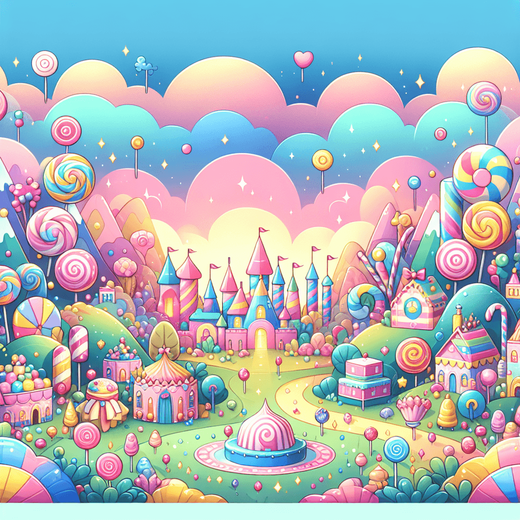 Whimsical Candy Kingdom Painting By Numbers Kit