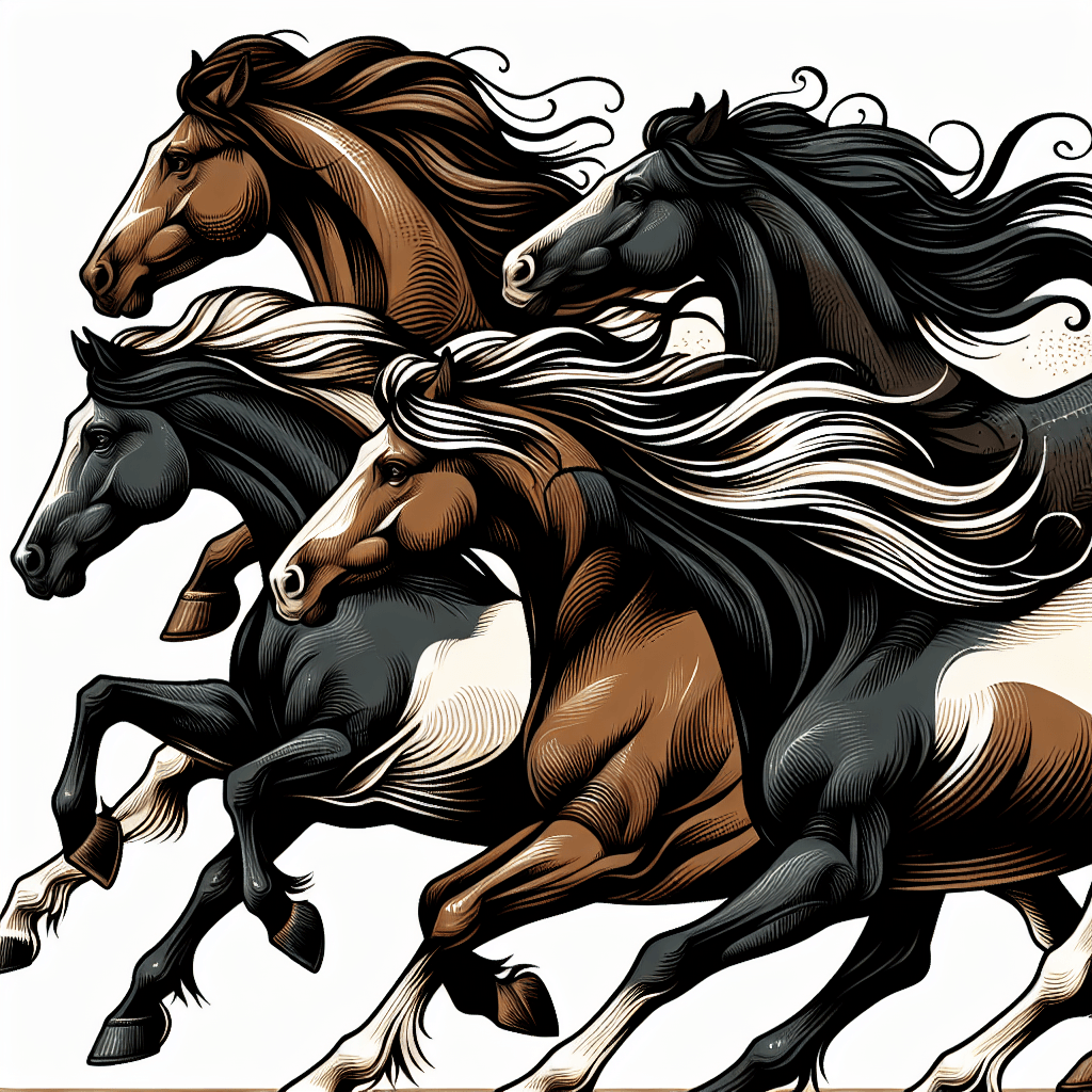 Majestic Horse Gallop Paint By Number