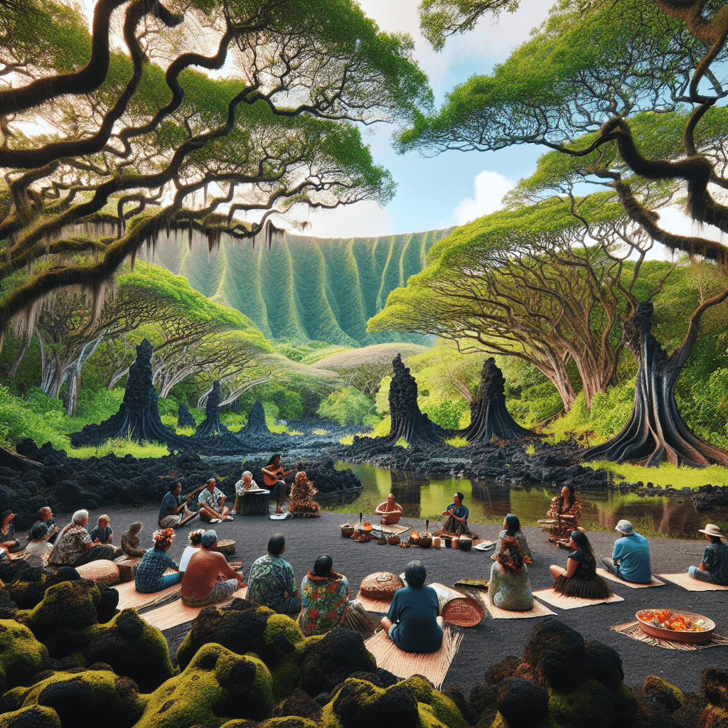 Pahoa Lava Tree State Monument - USA Paint By Numbers