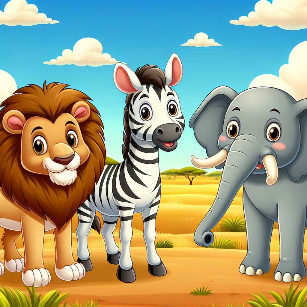 Colorful Safari Animals Numbered Painting Kits