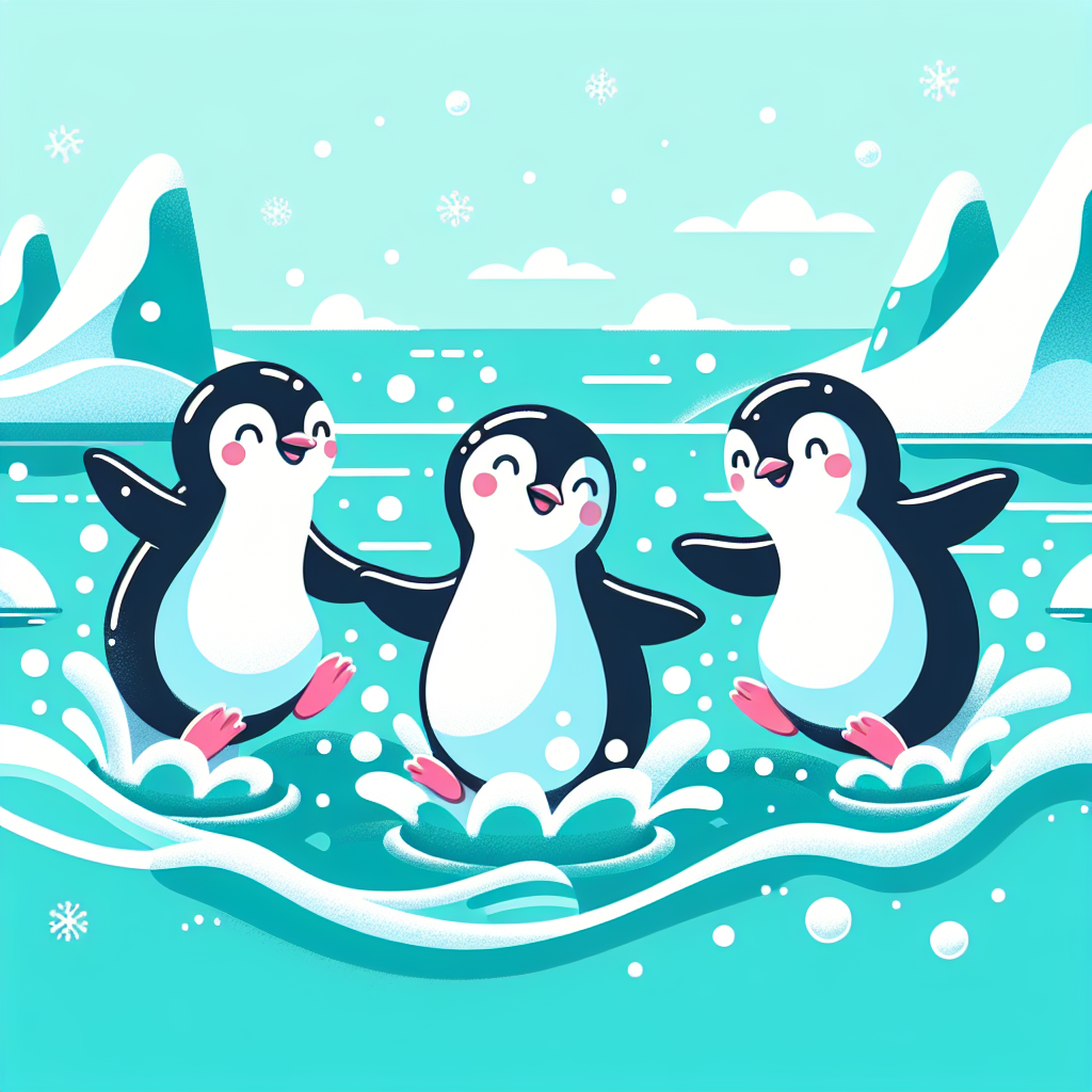 Bubbly Penguins Painting By Numbers Kit