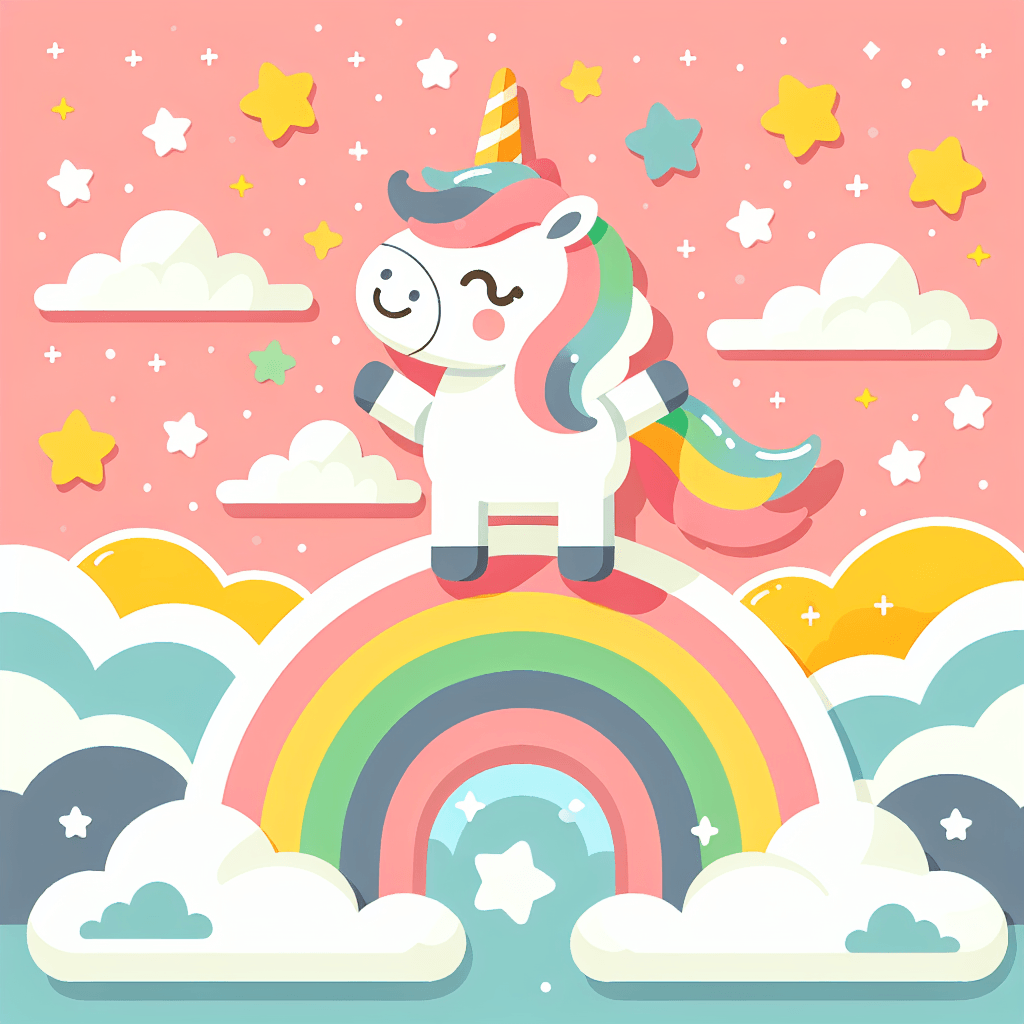Dreamy Rainbow Wonderland Paint By Numbers Art