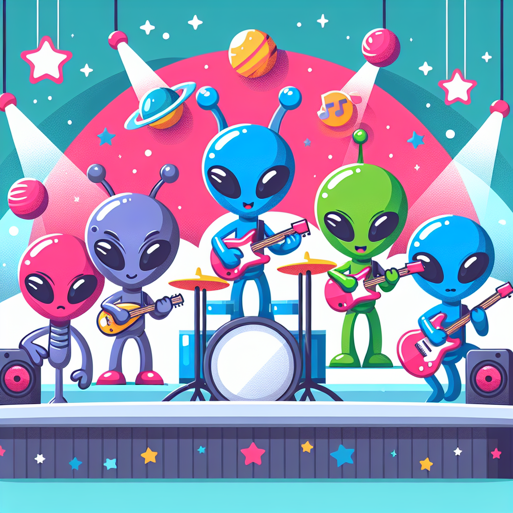 Intergalactic Rock Band Numbered Painting Kits