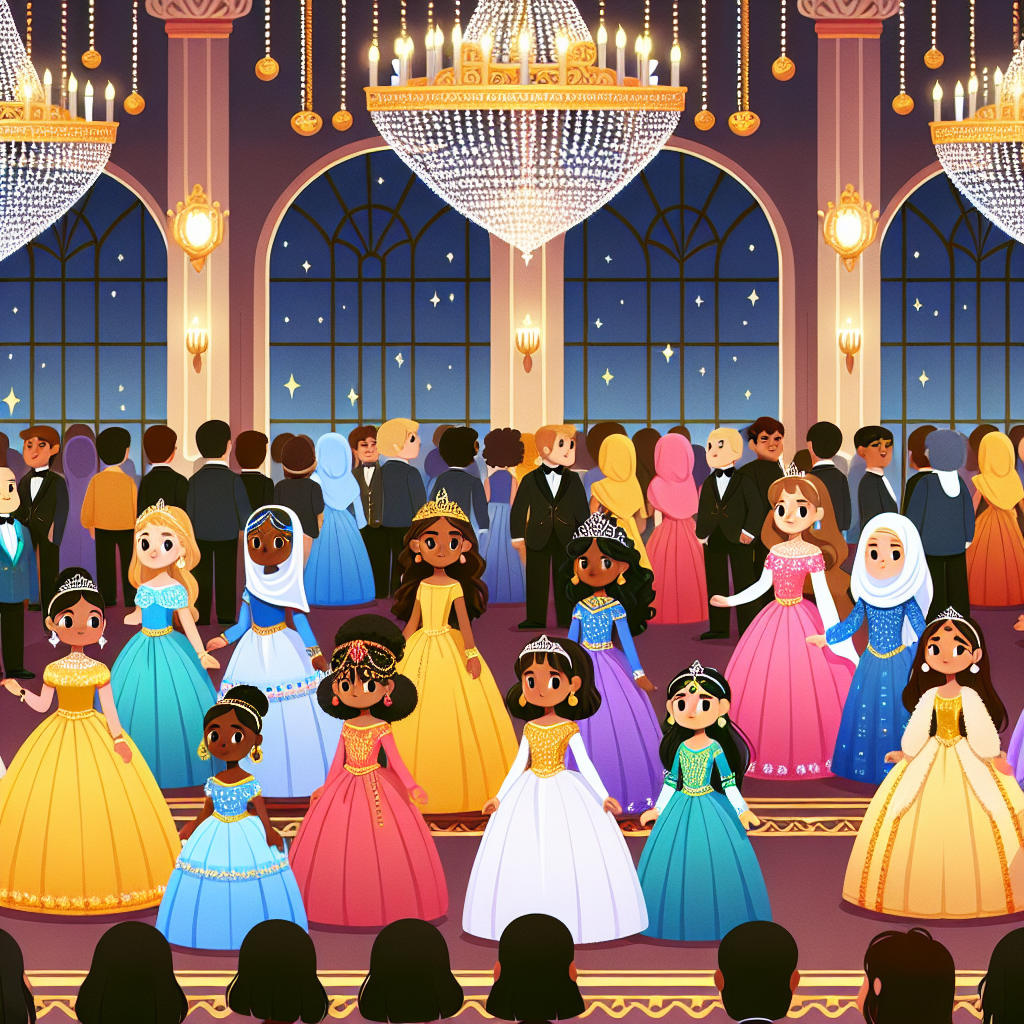 Princess Ball Extravaganza Painting Number Kit