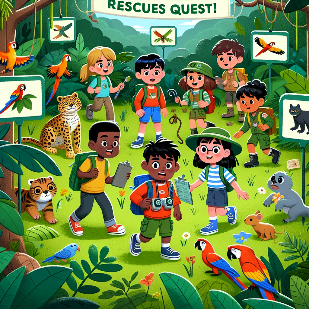 Rainforest Rescue Quest Numbered Painting Kits