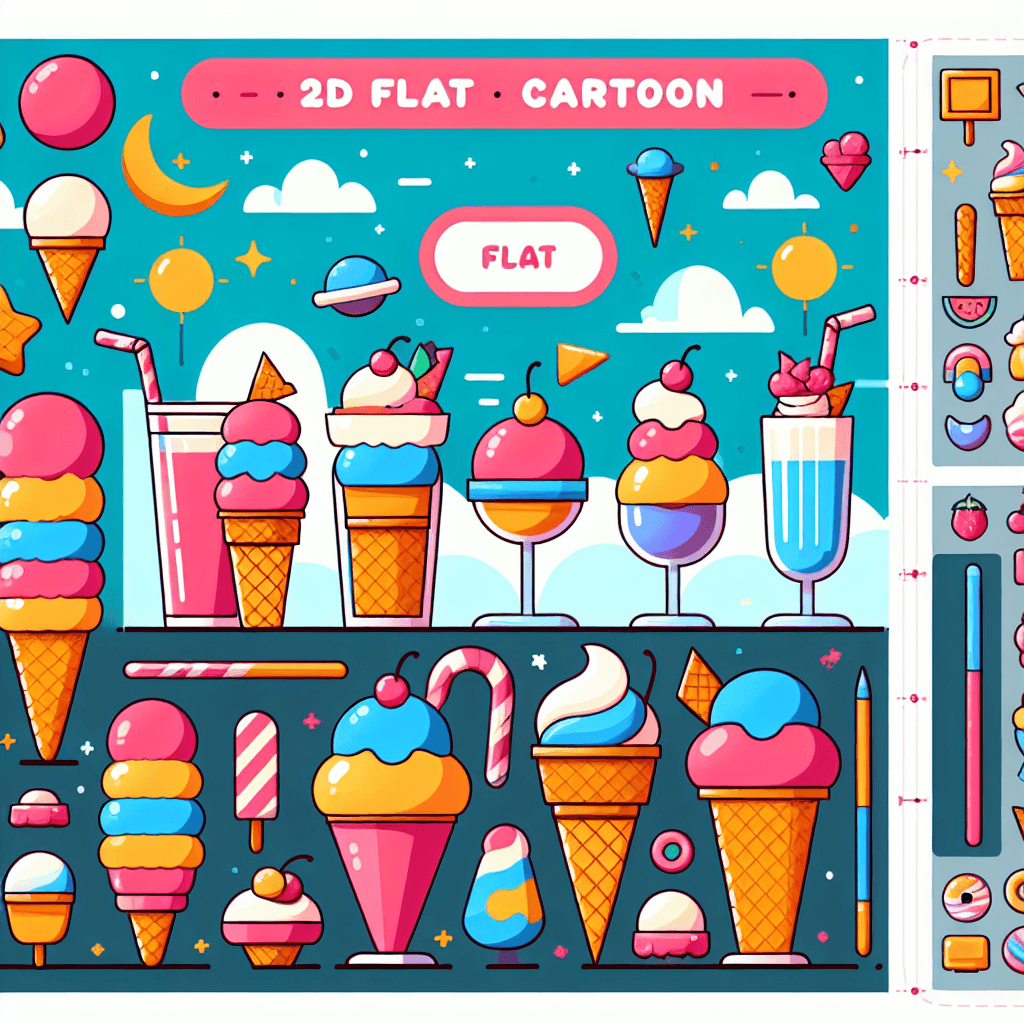Sweet Ice Cream Party Painting By Numbers Kit