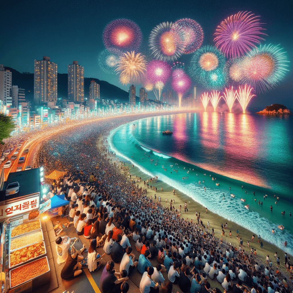 Busan Fireworks Festival Paint By Numbers Kits