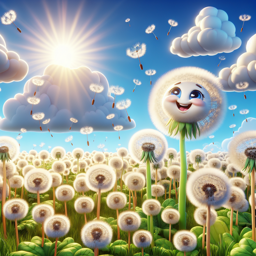 Cheerful Dandelion Wishes Paint By Color