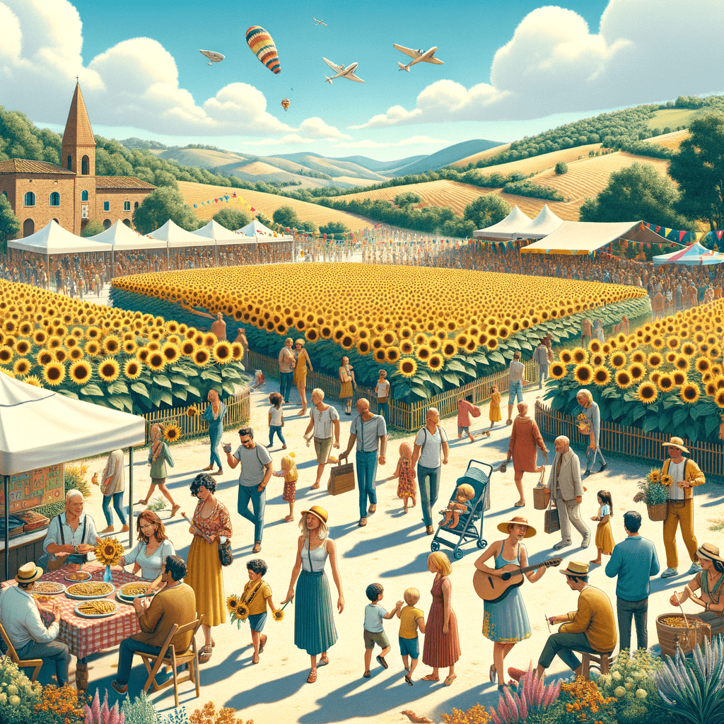 Sunflower Festival Numbered Painting Kits