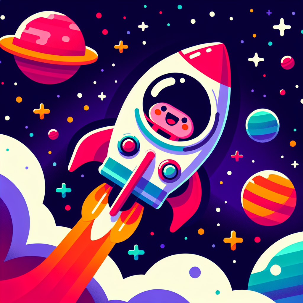 Space Explorer's Galactic Journey Paint By Color