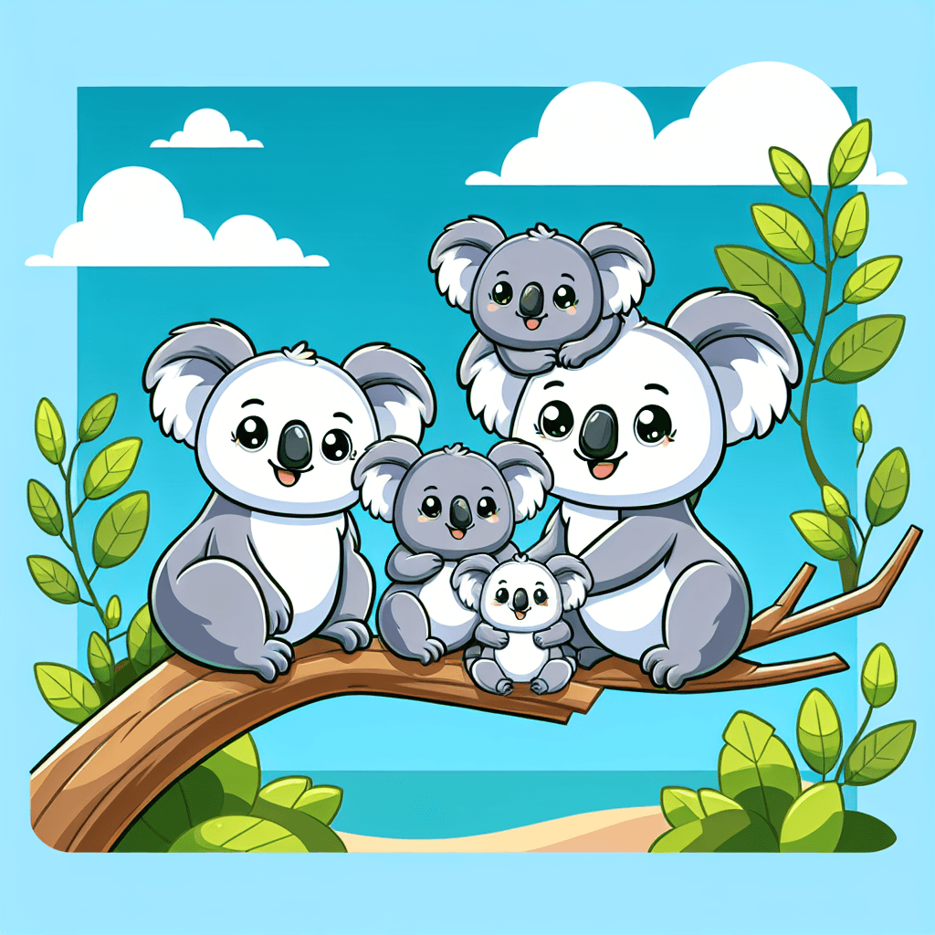 Charming Koala Family Paint By Numbers Kits