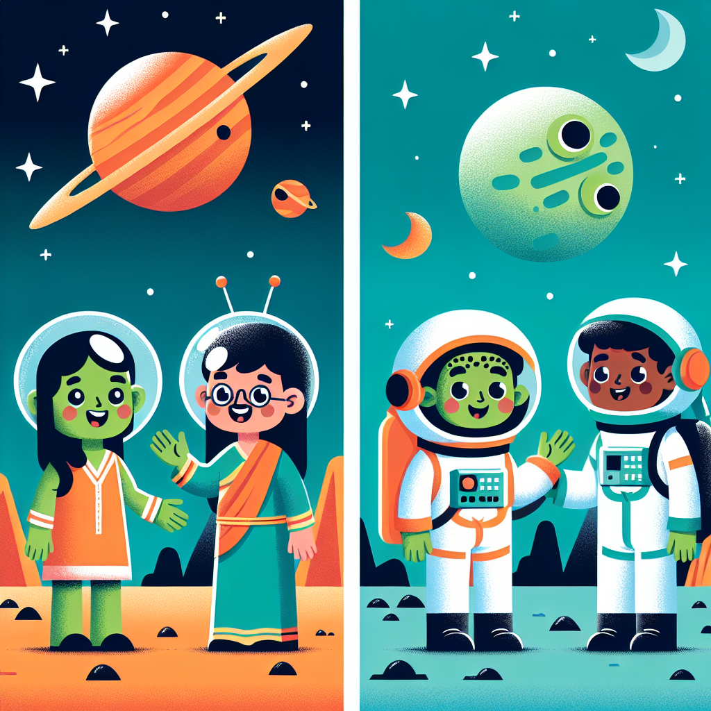 Friendly Martian Mission DIY Paint By Numbers