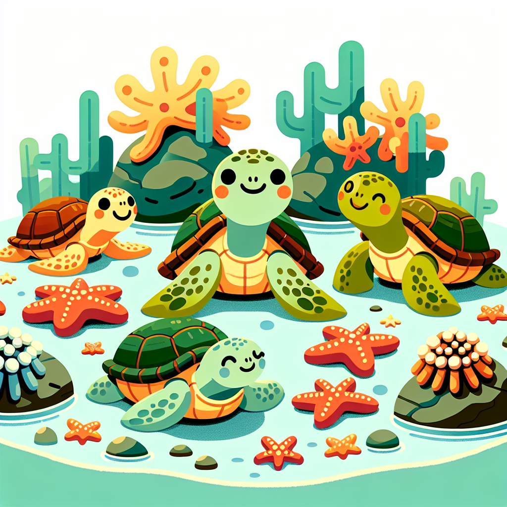 Tranquil Turtle Tidepool Paint By Color