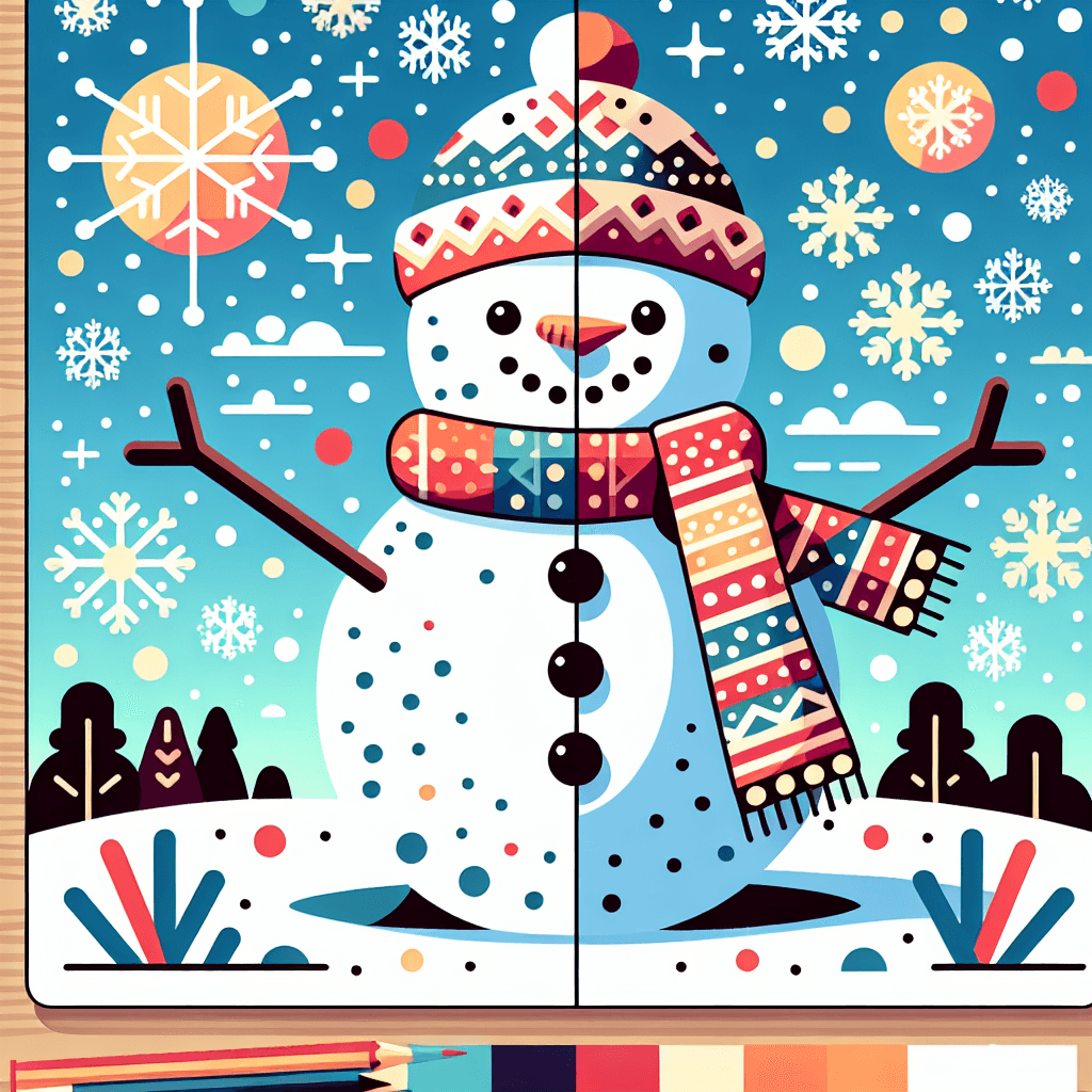 Caring Snowman Paint By Numbers Kits