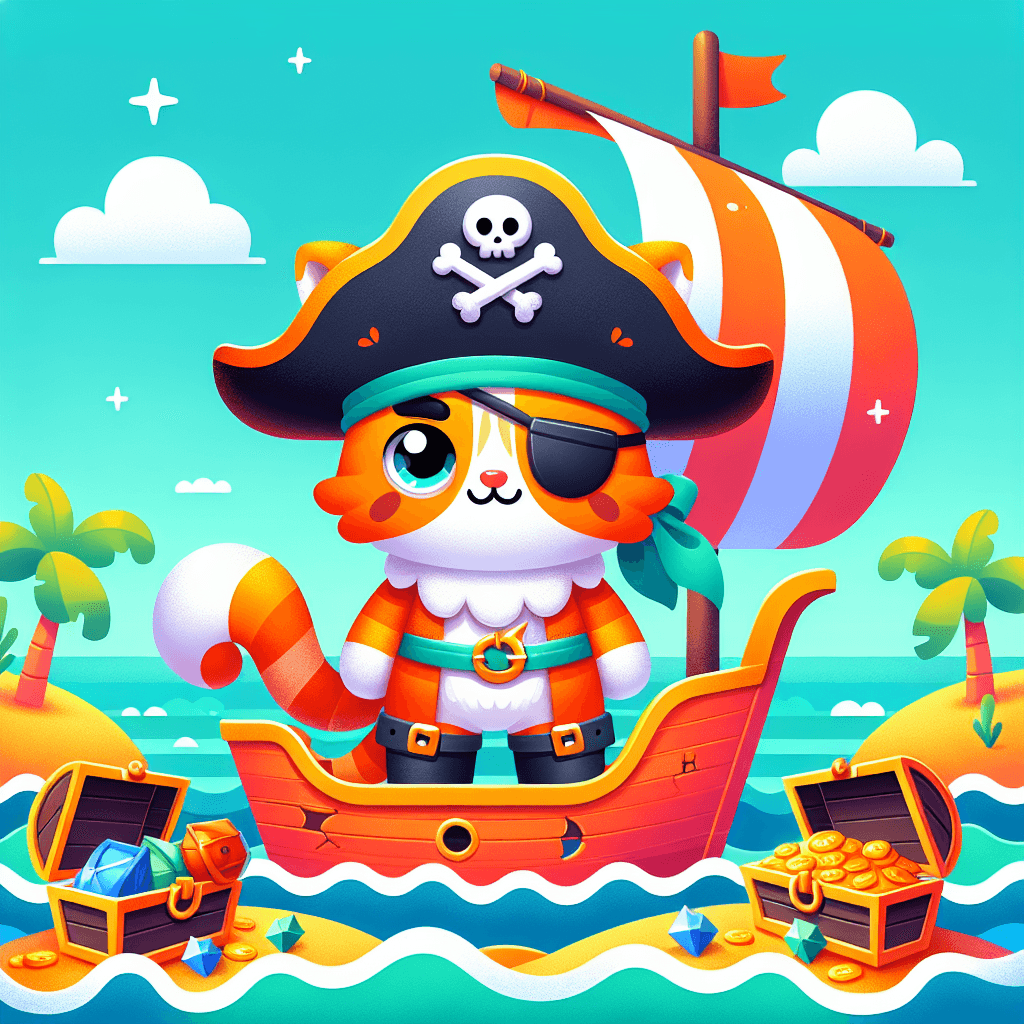 Adventurous Pirate Cat Paint By Numbers