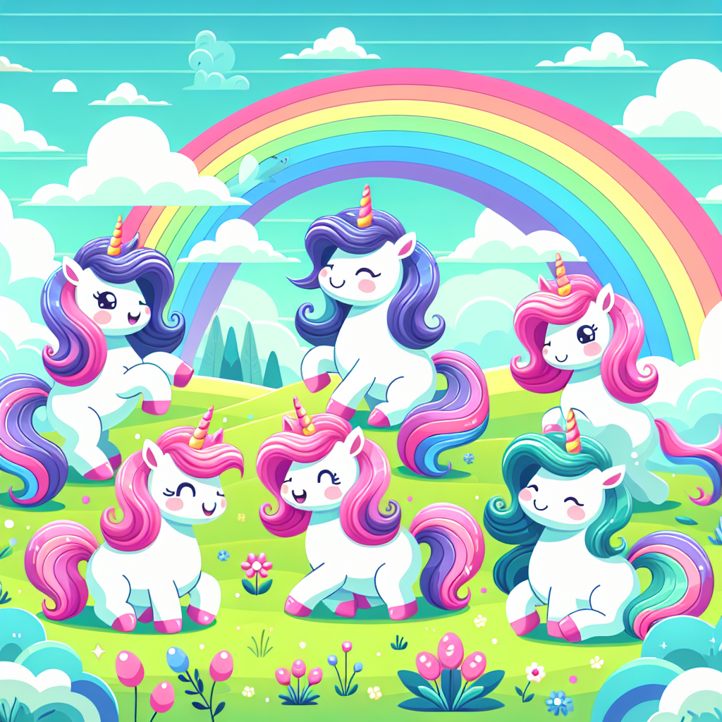 Rainbow Unicorn Fields Painting Number Kit