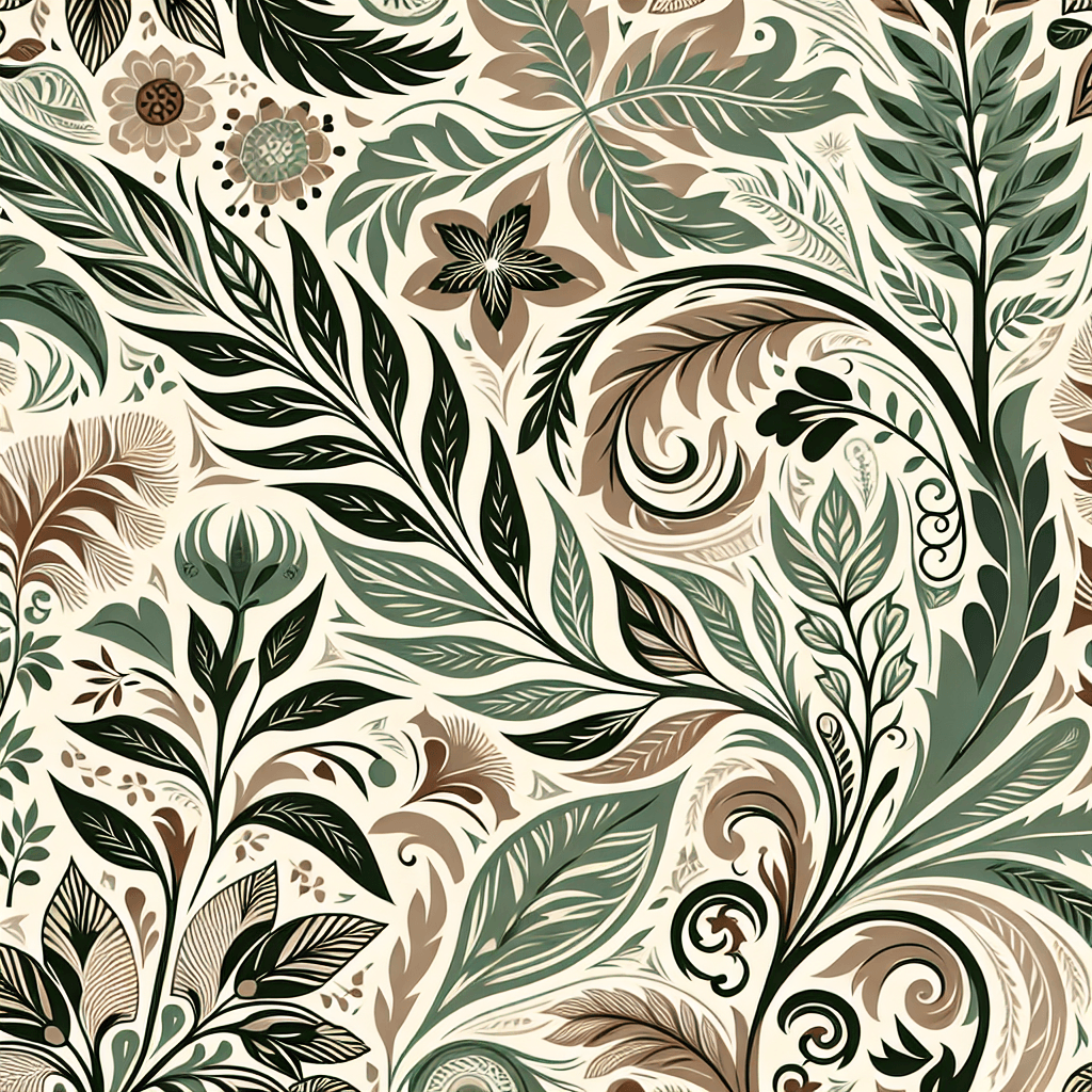 Botanical Bliss Wallpaper Numbered Painting Kits