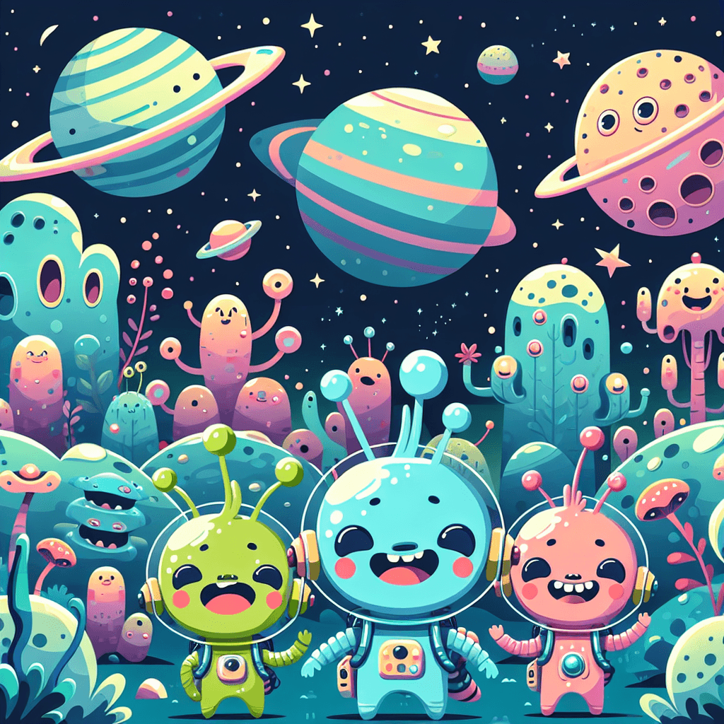 Space Pals Adventure Paint By Numbers Art