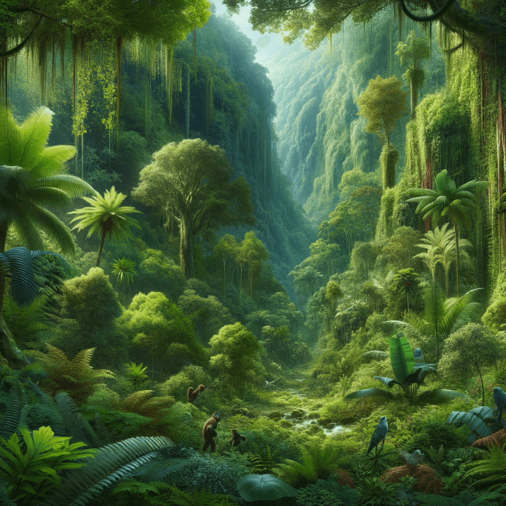 Tropical Rainforest Harmony Paint By Color