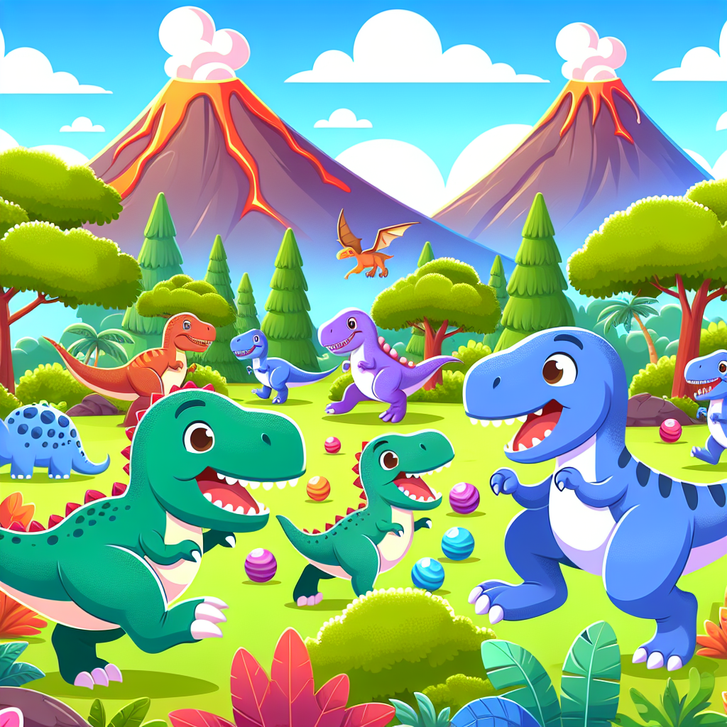 Happy Dinosaur Friends DIY Paint By Numbers