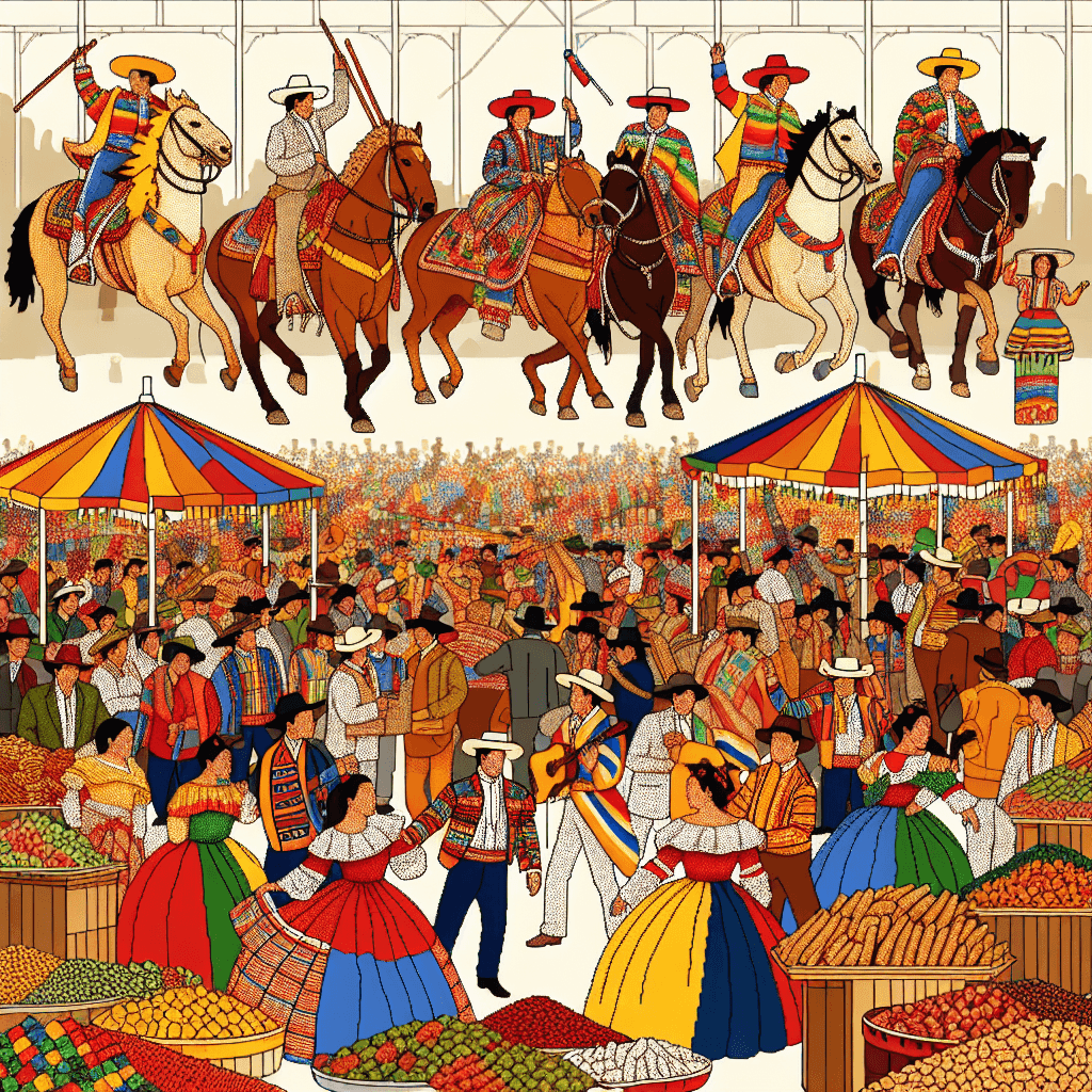 Fiestas Patrias - Chile Paint By Numbers
