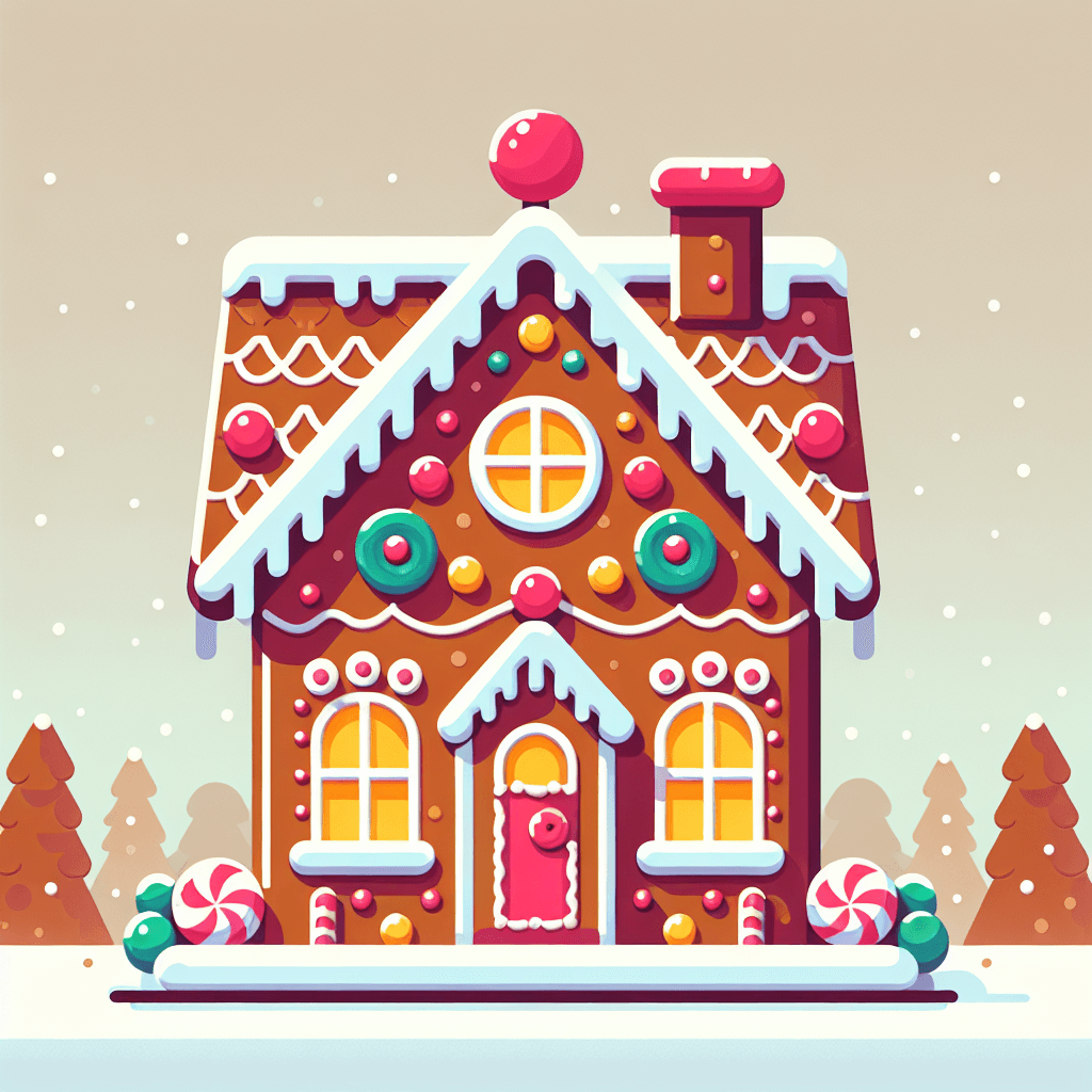 Jolly Gingerbread House DIY Paint By Numbers