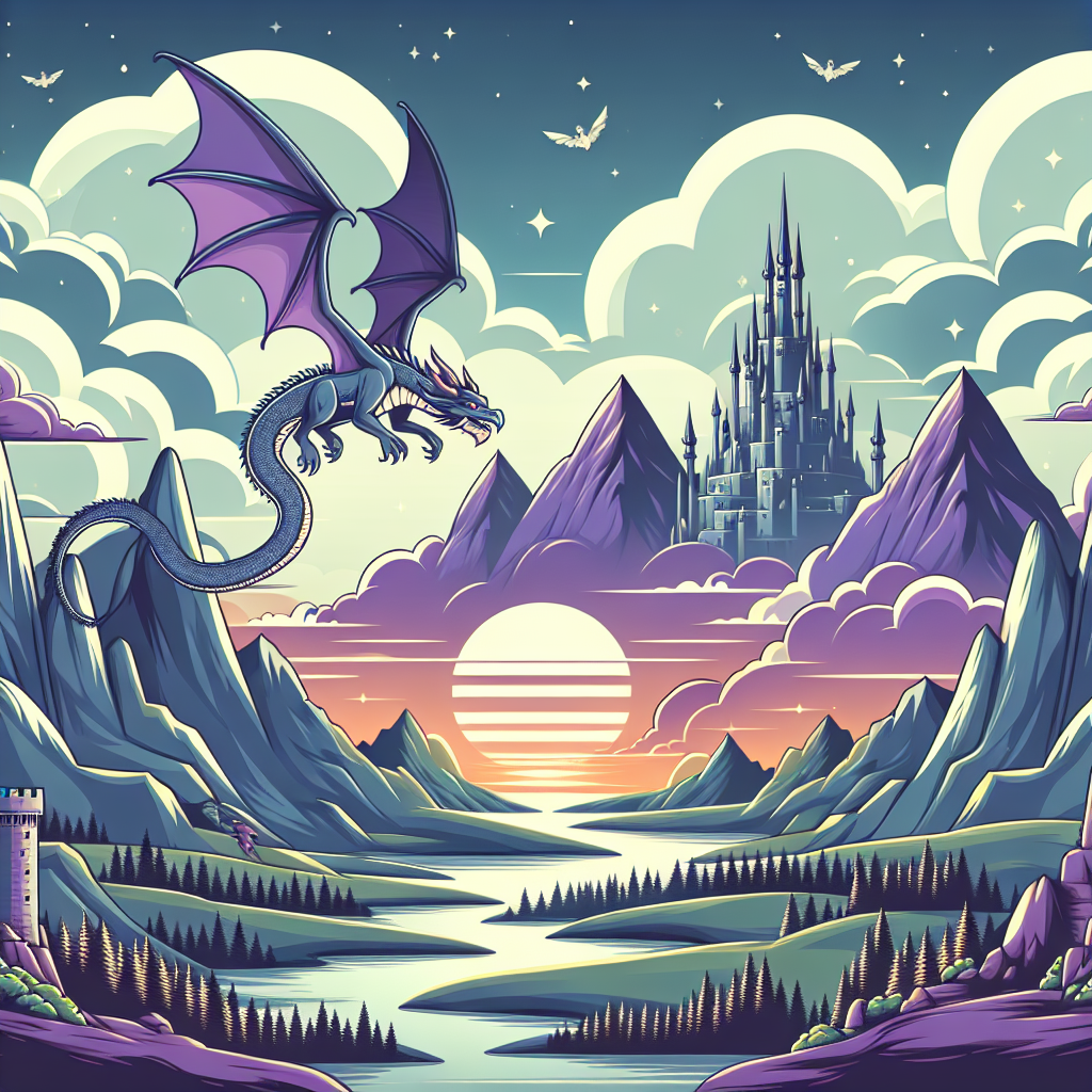 Majestic Dragon Quest Paint By Numbers Kits
