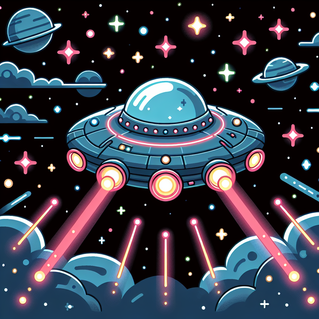 Galactic Spaceship Numbered Painting Kits