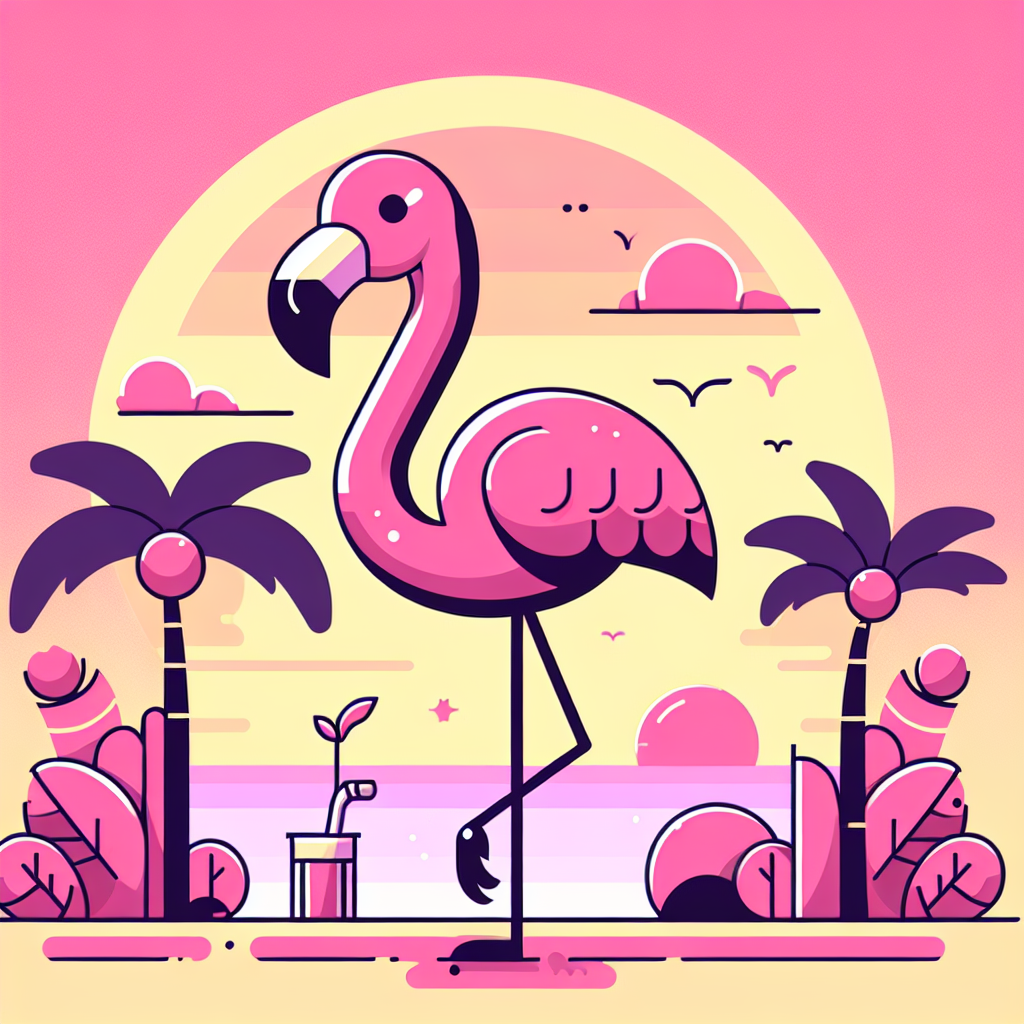 Playful Flamingo Paint By Color