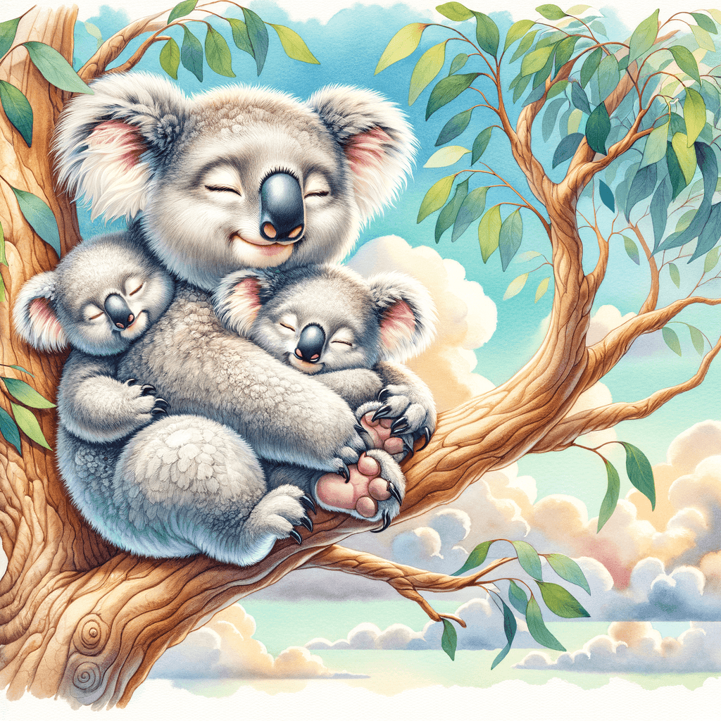 Cuddly Koala Family Painting Number Kit