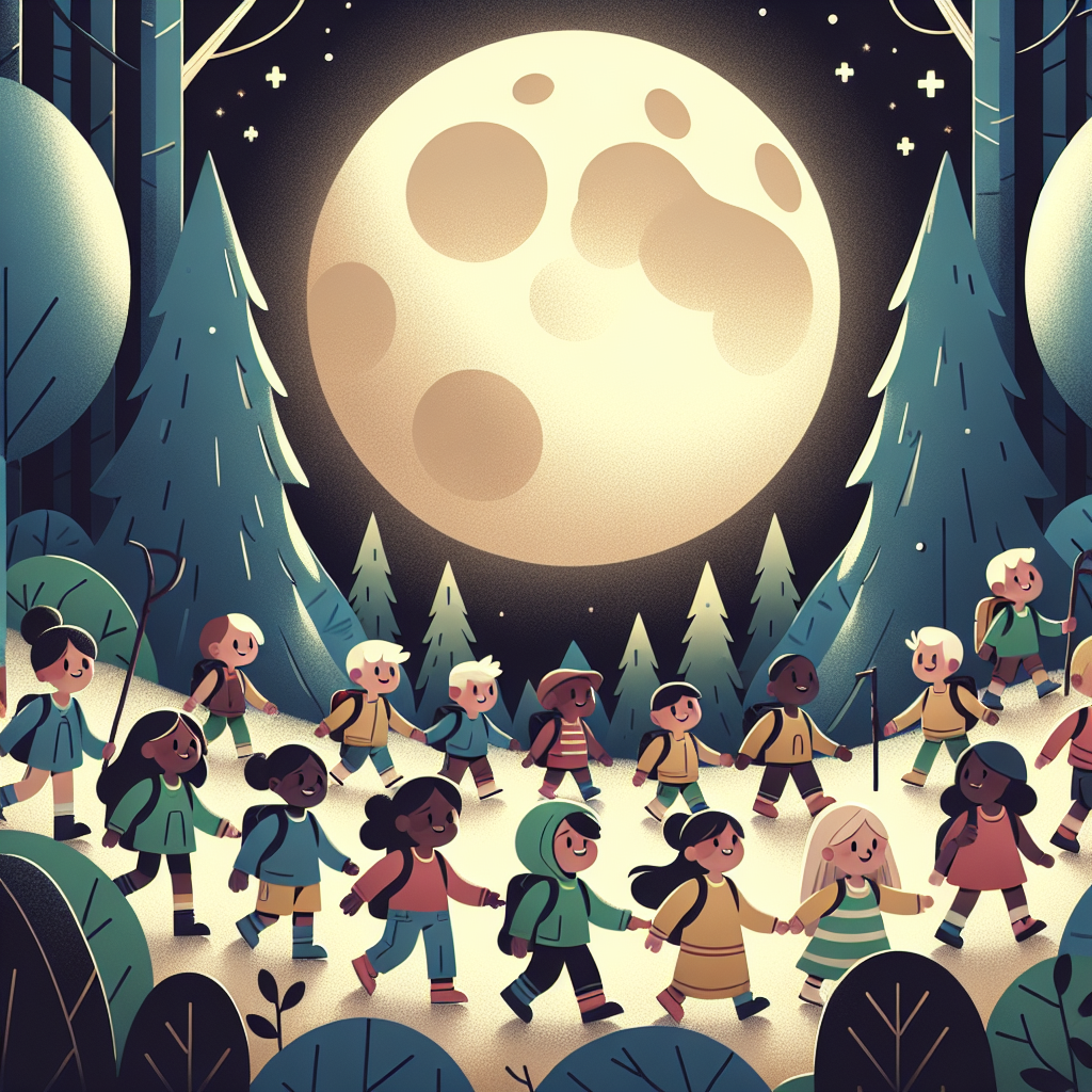 Moonlit Adventure Trail Paint By Numbers Art