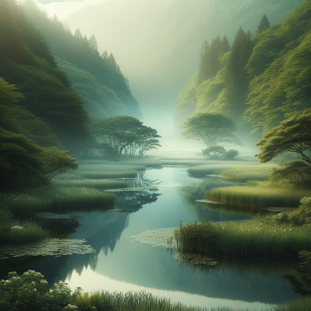 Dreamy Marshland Tranquility Paint By Color