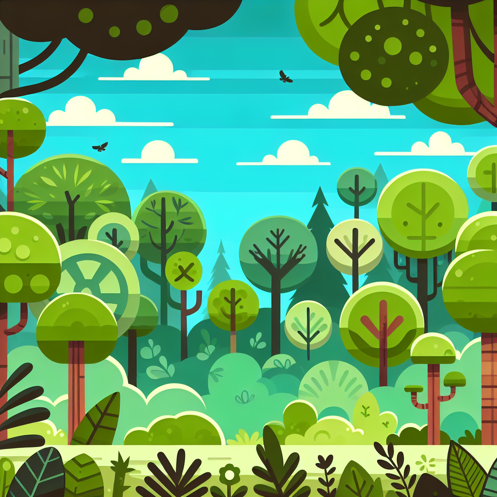 Flourishing Forest Numbered Painting Kits