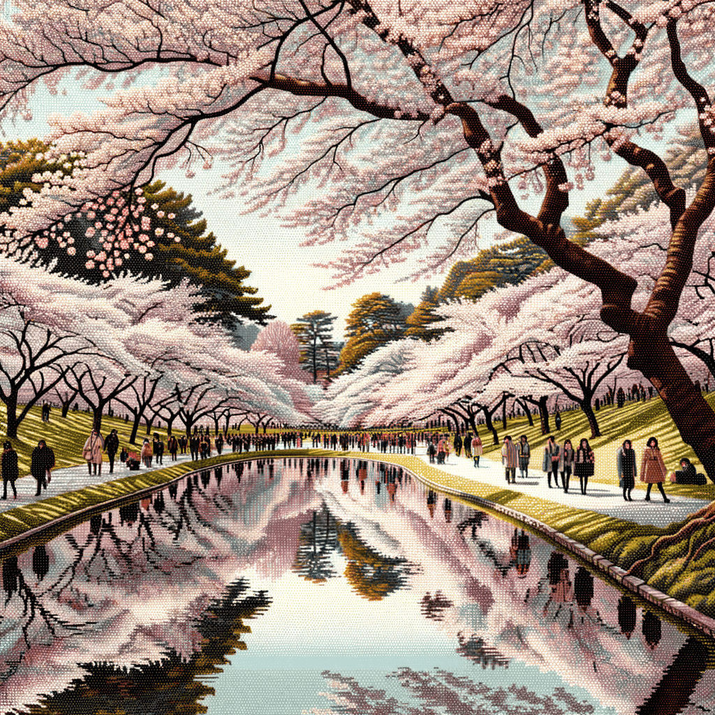 Cherry Blossom Festival - Washington D.C. Numbered Painting Kits