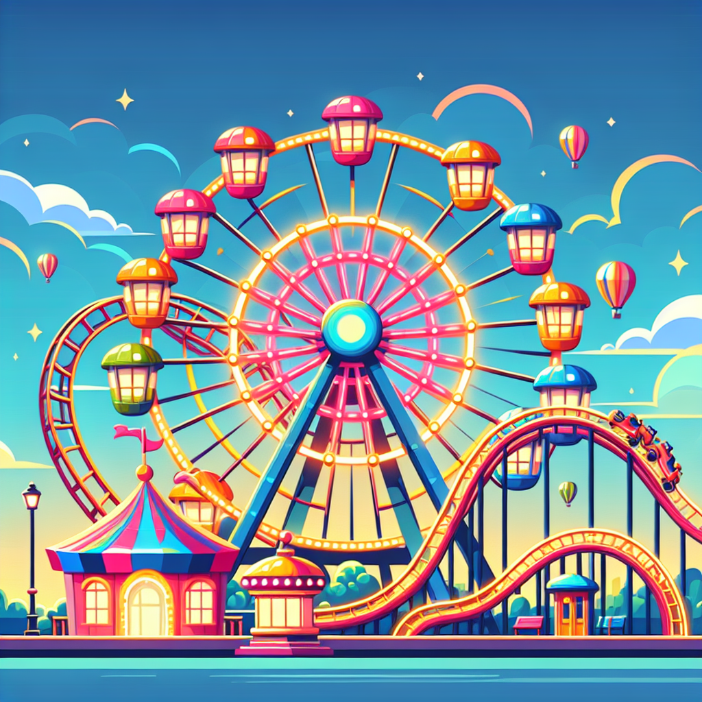 Day At The Amusement Park Paint By Numbers Art