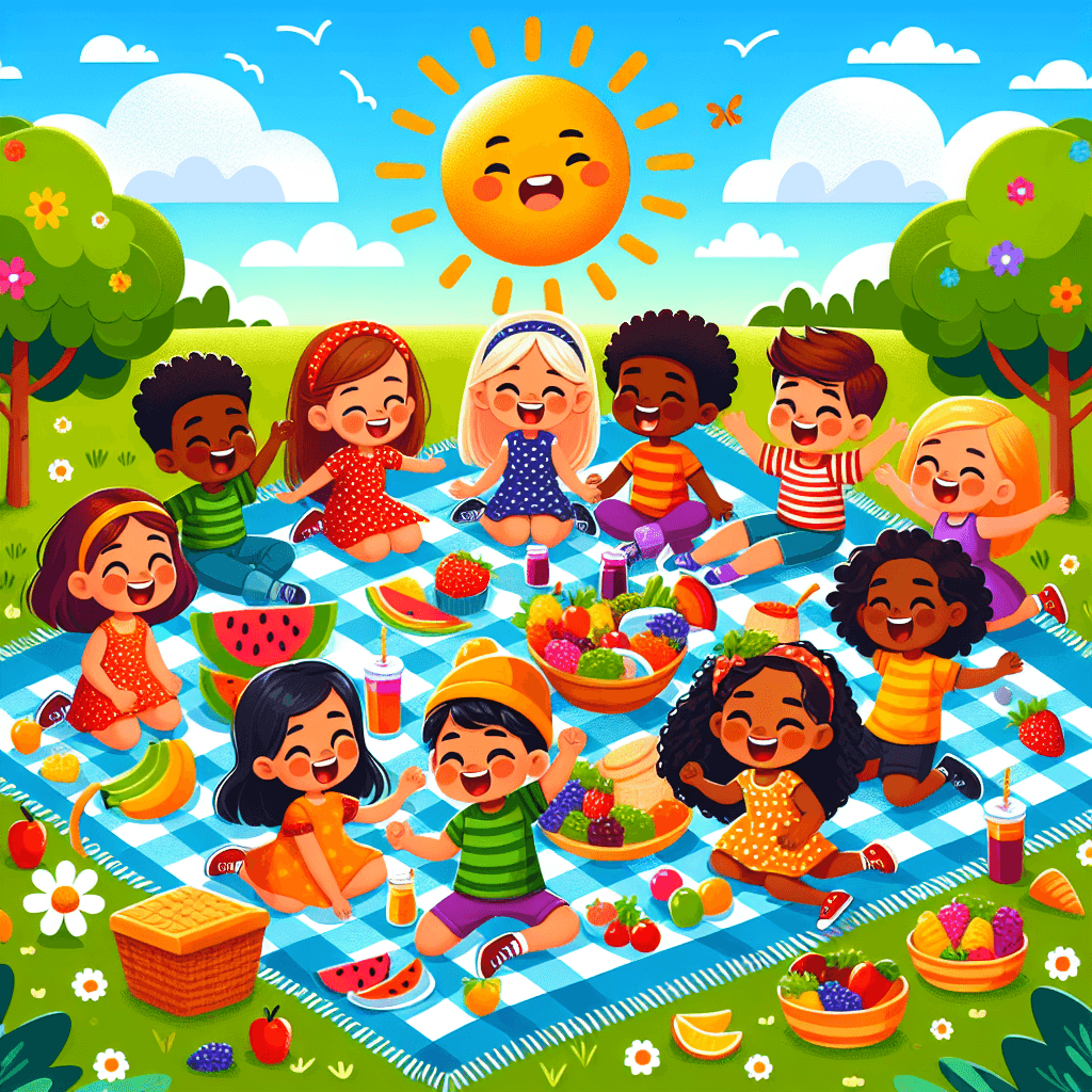 Charming Picnic Adventure Number Painting