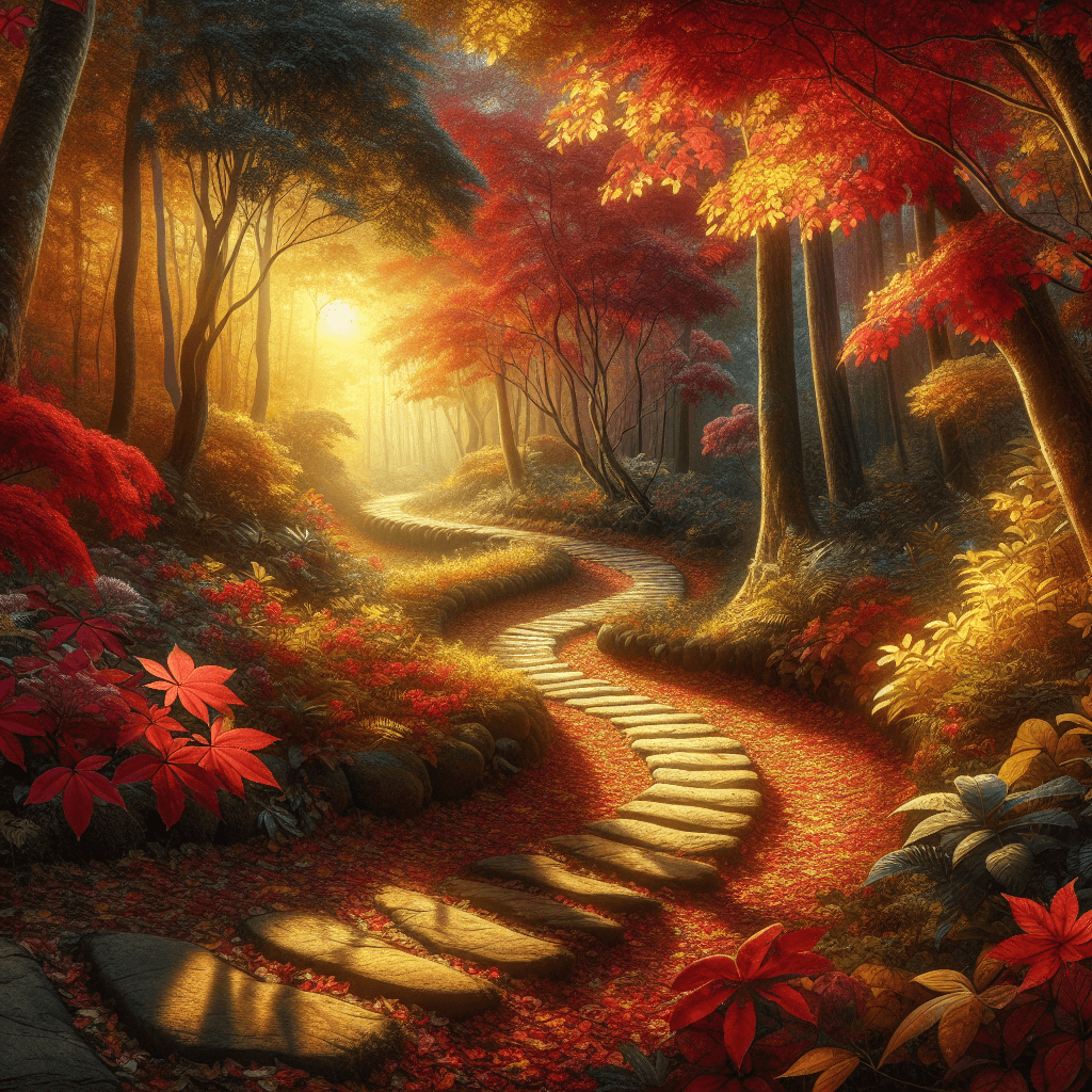 Enchanted Autumn Path Numbered Painting Kits