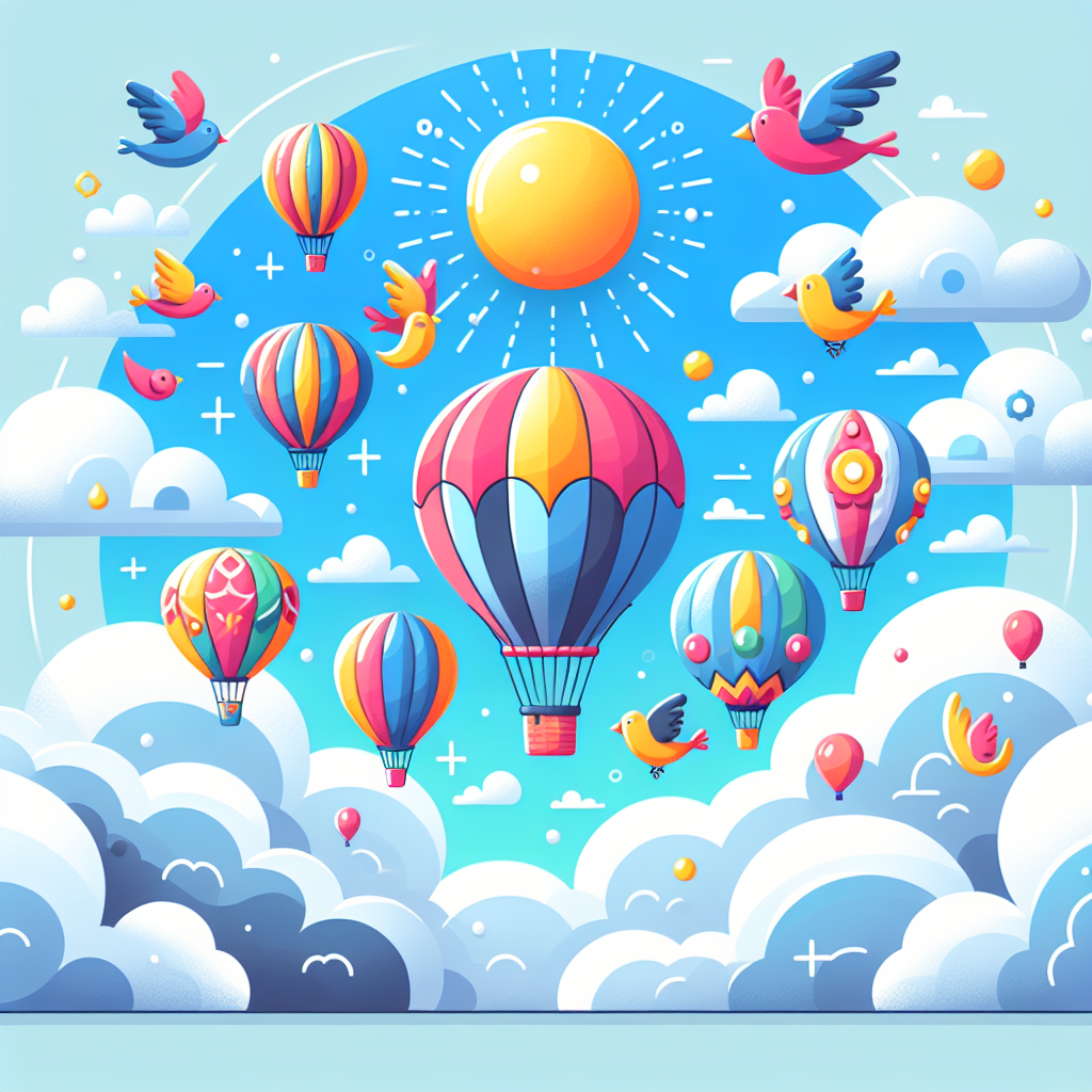 Whimsical Adventure In The Clouds Paint By Numbers Kits