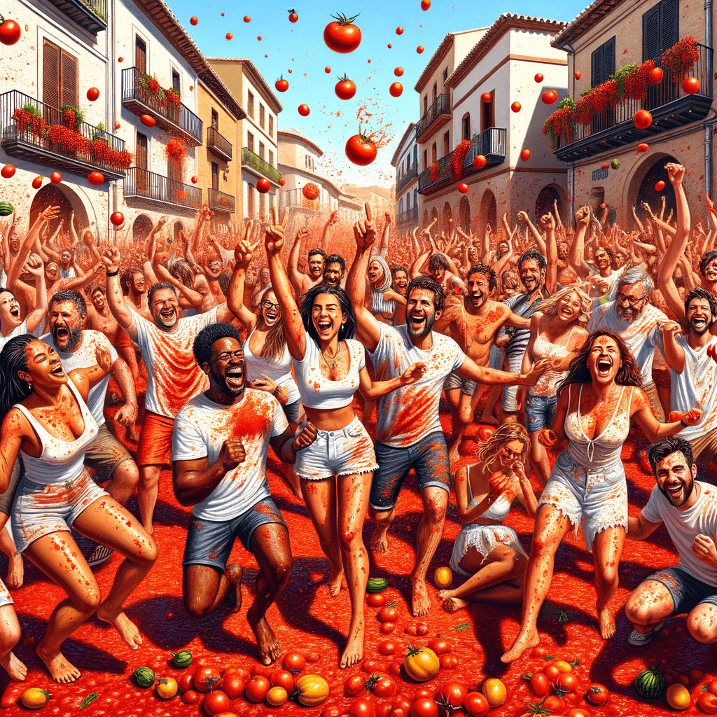 La Tomatina Festival Paint By Numbers Kits